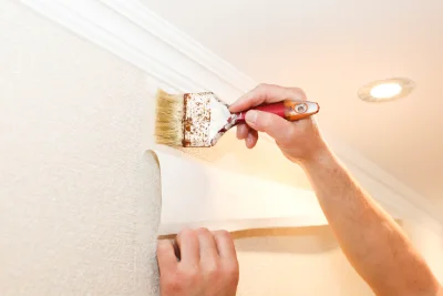 Pose de papier peint à Sainte-Néomaye — revêtements muraux et toiles de verre